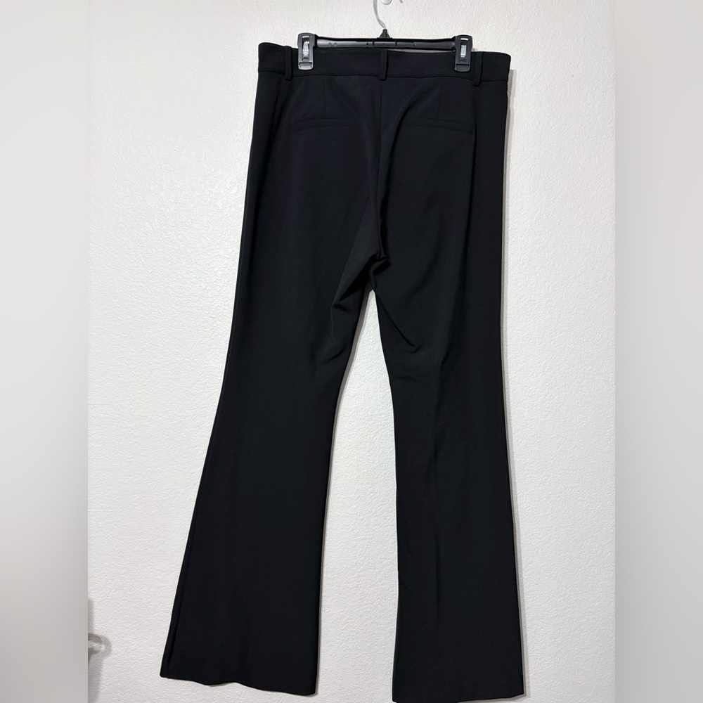 Veronica Beard Black Orion Flare Pant Sleek High Waisted Front Seams Elongating - Picture 5 of 16